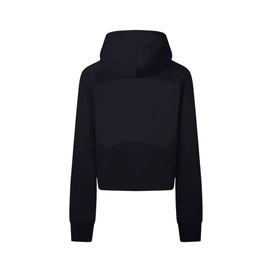 Cropped Zip-Through Hoodie