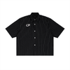 Striped Boxy Button-Up Shirt
