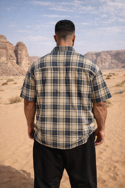 CP Plaid Boxy Short Sleeve Shirt