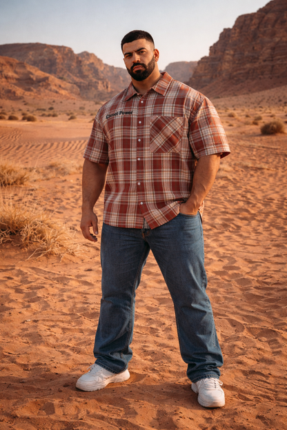 CP Plaid Boxy Short Sleeve Shirt