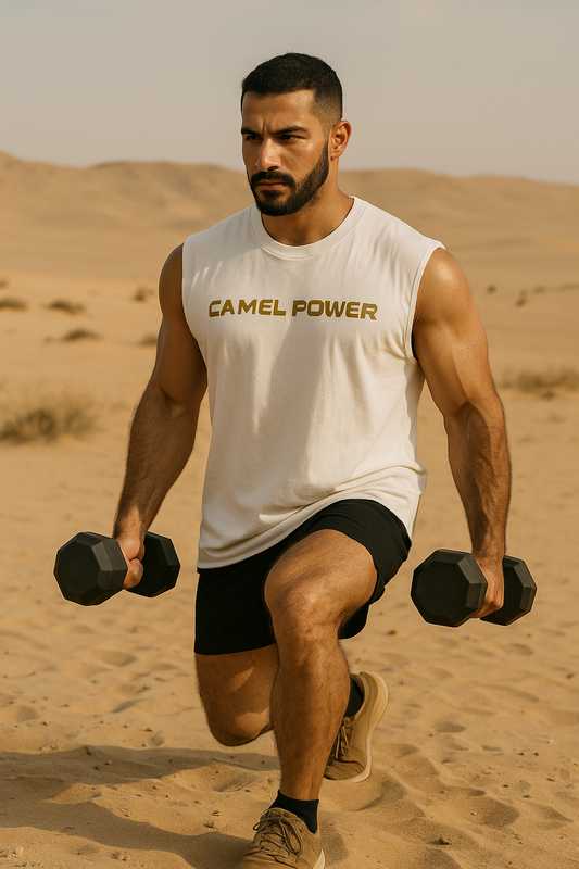 Raw Edge Cotton Tank Top