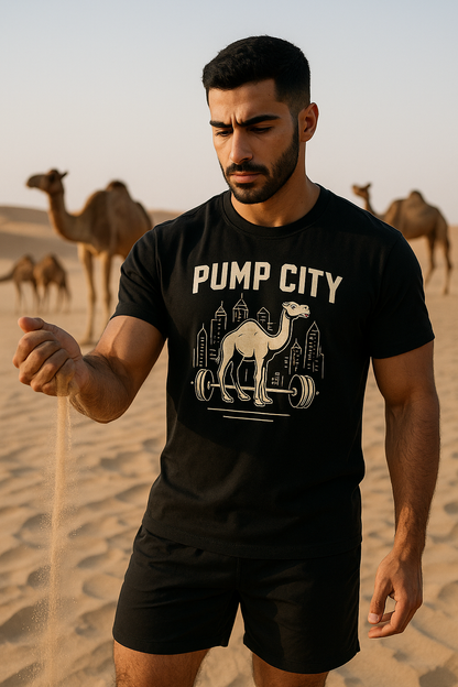 pump city fitted T-Shirt