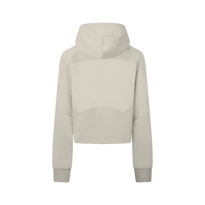 Cropped Zip-Through Hoodie